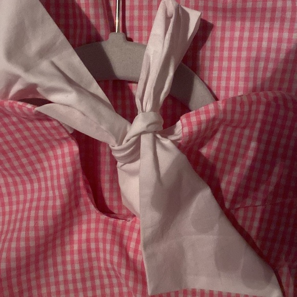 Barbie chuu Korean house dress. Pink and white gingham. Size small. - Picture 4 of 4